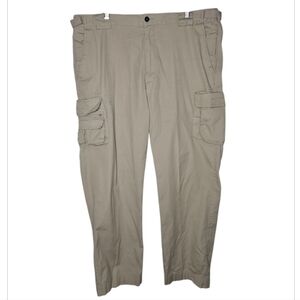 Orvis Men's Khaki Outdoor Hiking Camping Trail Multi Pocket Pants Size 40/31